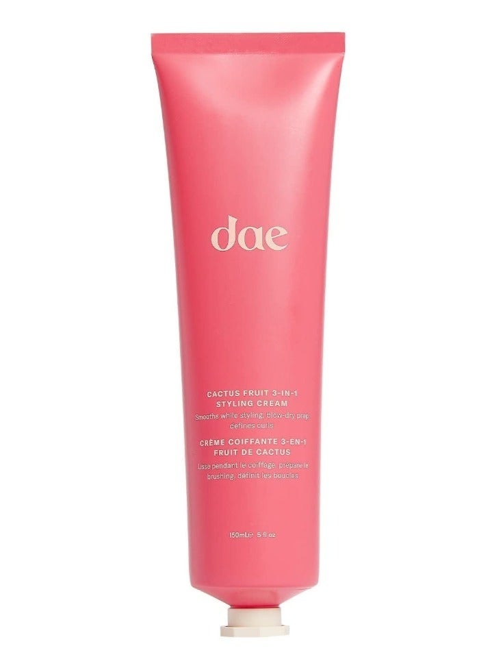 DAE Hair Cactus Fruit 3-In-1 Styling Cream - Smooth Styles, Prep Shiny Blowouts, Defines Curls ,150ml - Image 1