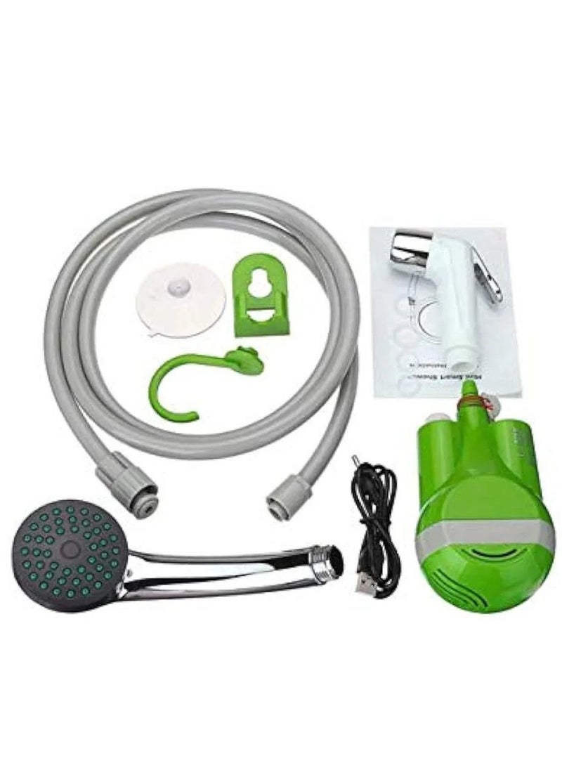 Generic - Wireless Portable Outdoor Usb Rechargeable Shower Head Water Pump Nozzle Sport Travel Caravan Van Car Washer Camping Shower - Image 1