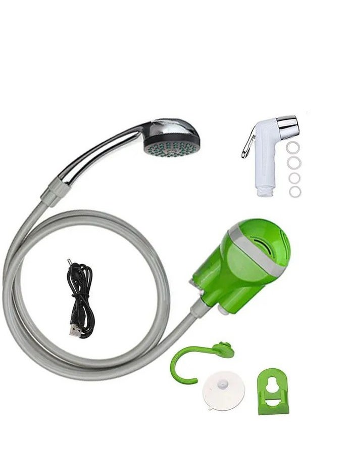 Generic - Wireless Portable Outdoor Usb Rechargeable Shower Head Water Pump Nozzle Sport Travel Caravan Van Car Washer Camping Shower - Image 1