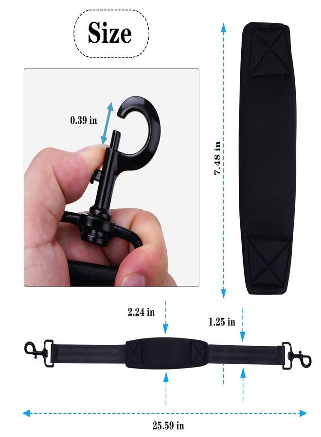 CSDWELL Stroller Straps for Babyzen Yoyo,Yoy2,Yoy3,Yoya,Yuyu,Zoe, Stroller Carry Strap for Parents, Airplane Travel,Outdoor,RV (Black) - Image 3