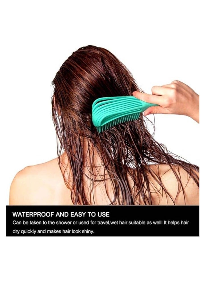 Eight-Claw Comb Hair Soft Scalp Massage Brush Pink