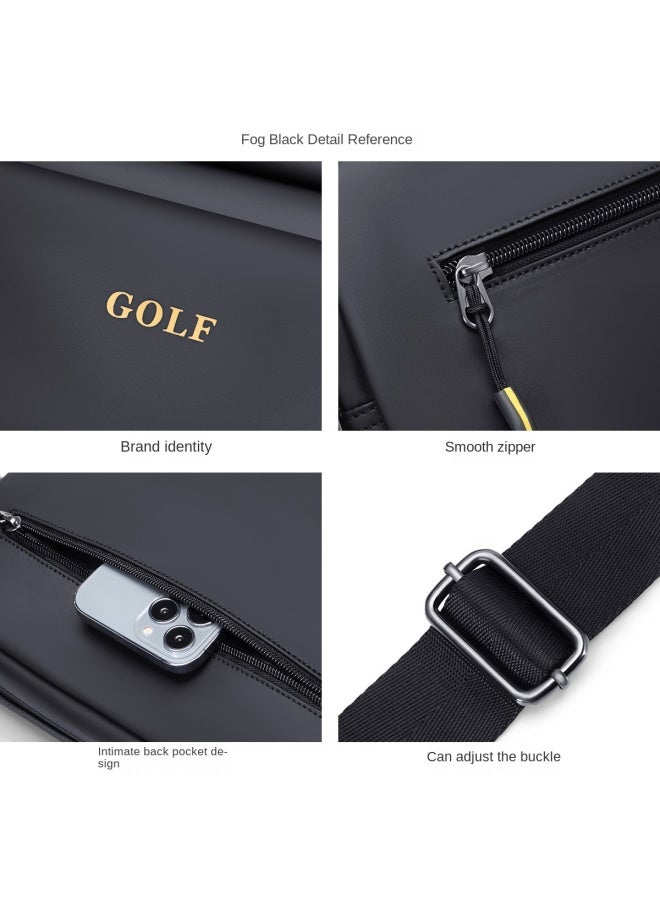 جولف حقيبة كروس بودي عصرية للملابس الكاجوال للرجال، حقيبة رسول كبيرة السعة، حقيبة هاتف متعددة الاستخدامات، حقيبة ظهر للمتنقلين، حقيبة كتف خفيفة الوزن للرجال - Image 3