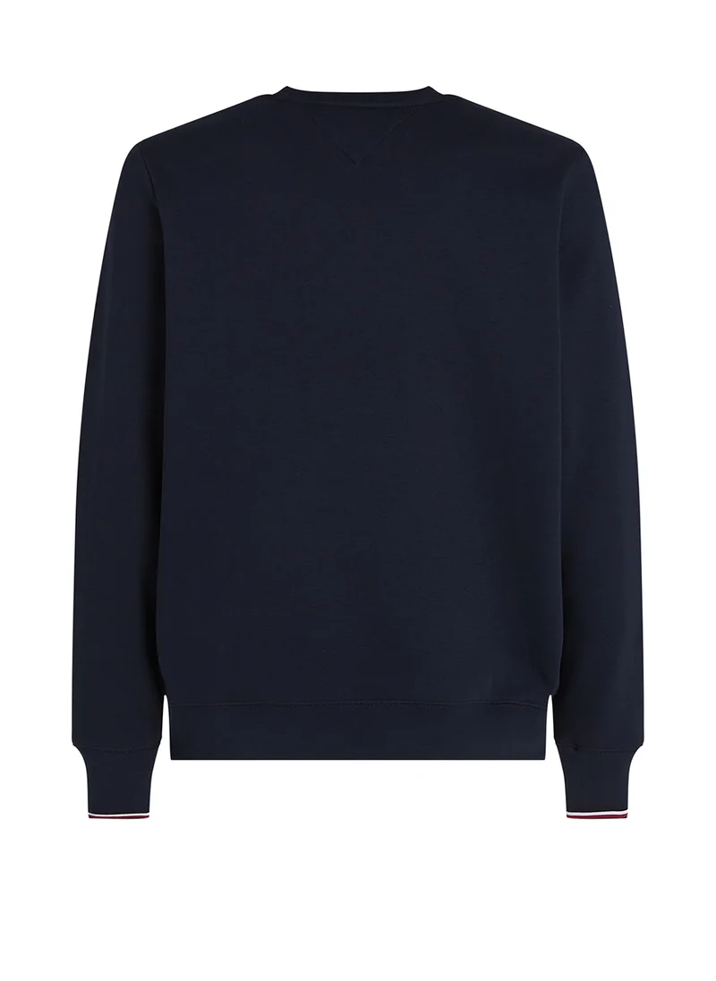 تومي هيلفيغر Logo Crew Neck Sweatshirt