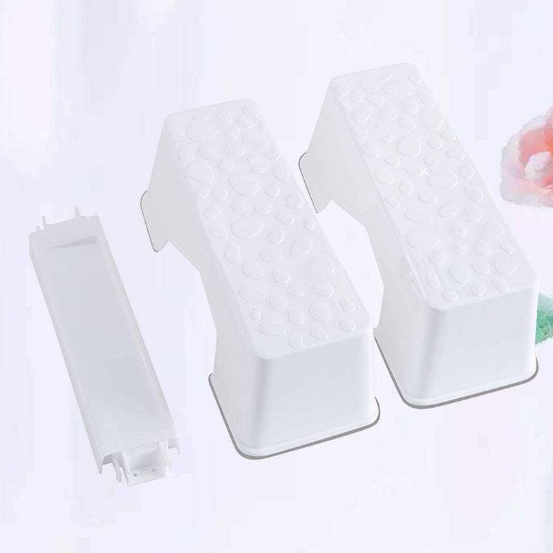 1pc Toilet Stool Anti Household Footstool Detachable Squatting Stool for Toilet Washroom (White) - Image 5