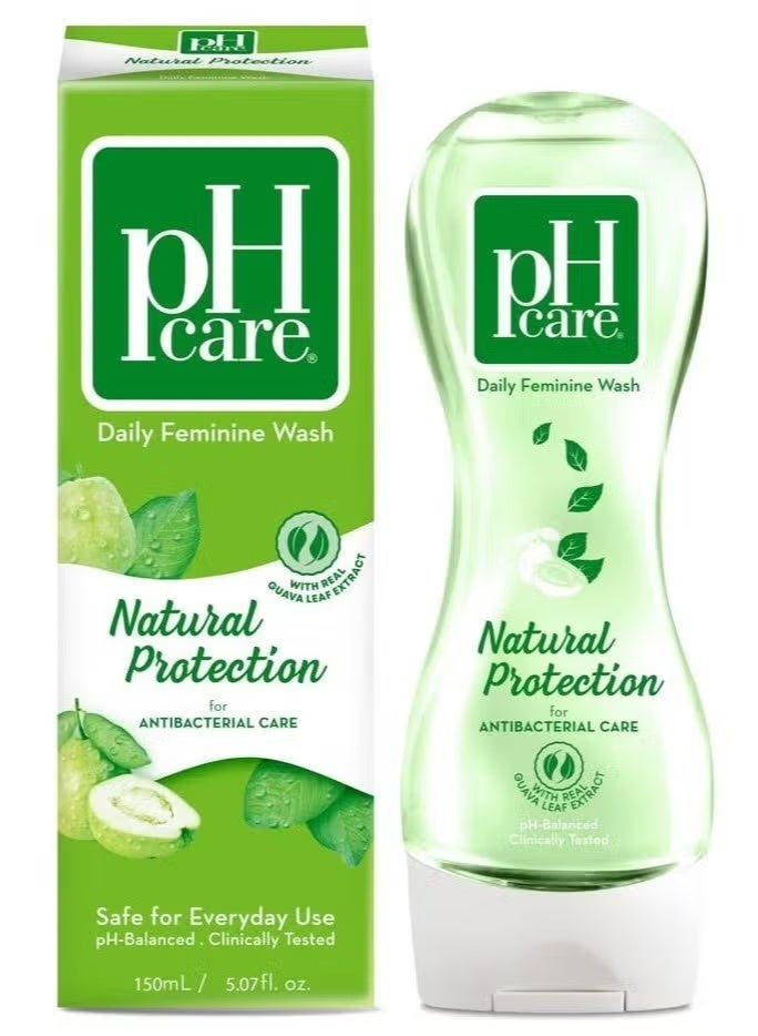 Ph Care Daily wash for women, natural protection, 150 ml