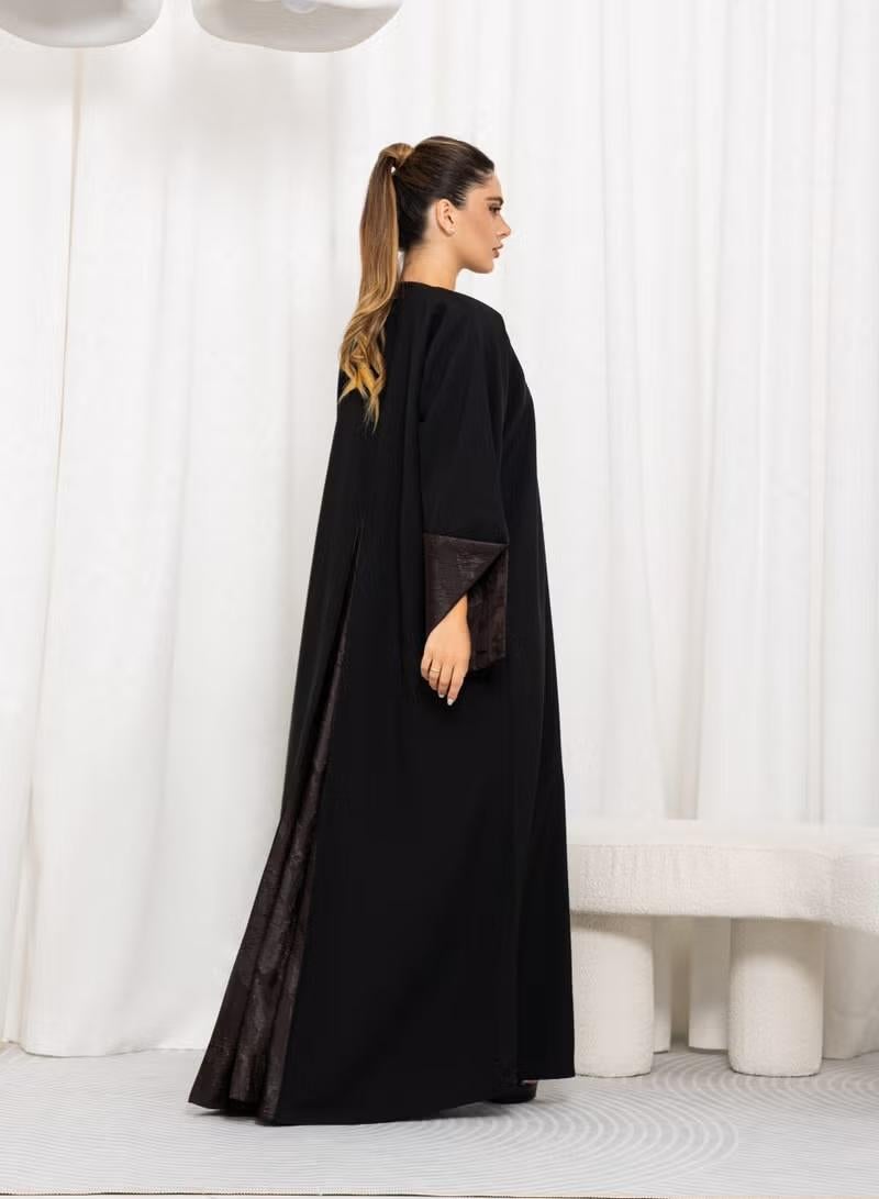 Nikias Fuhwa Fabric with Beautiful Jacquard Panel at Back & Folding on Sleeves. - Image 1