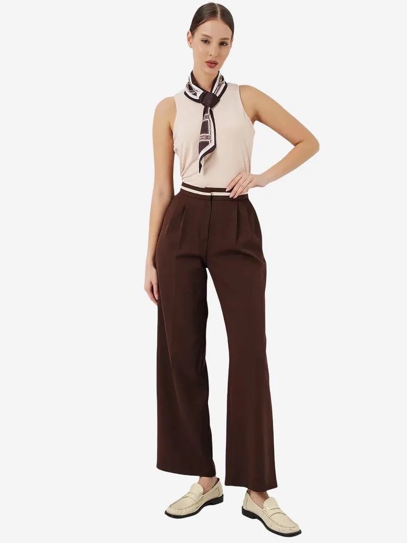 BIG DART BDART High Waist Wide Leg Trousers with Pockets