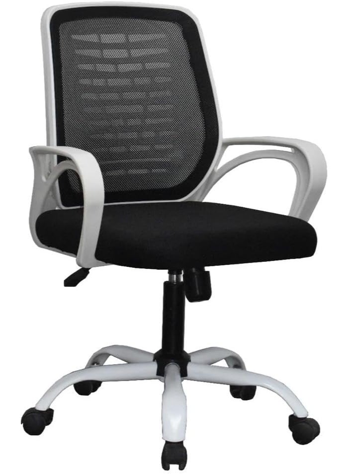 medium back office chair white - Image 1