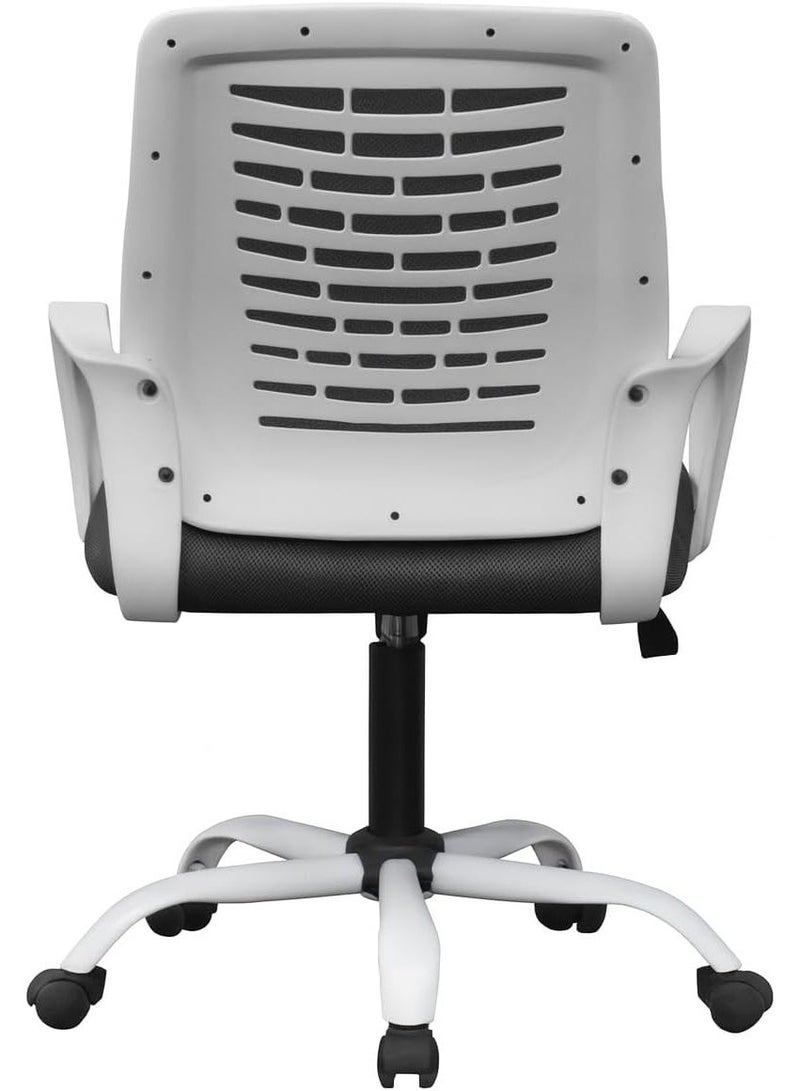 medium back office chair white - Image 3