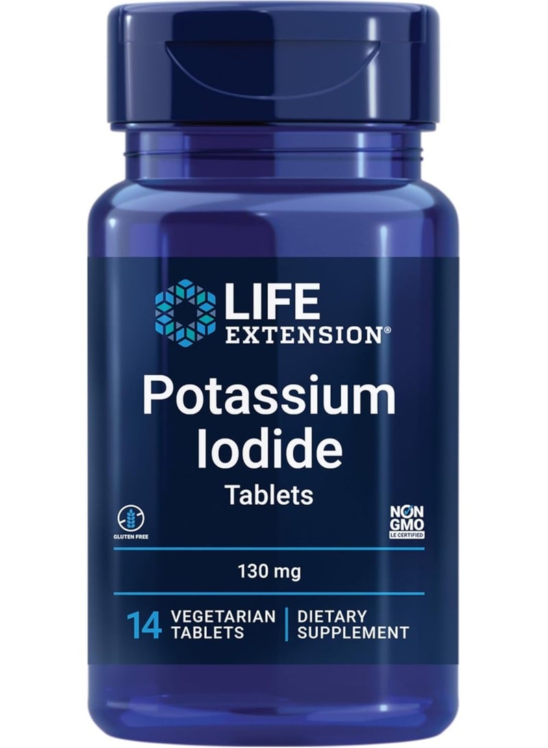 Life Extension , POTASSIUM IODIDE130mg 14 TAB ( Multi-Pack) - Image 1