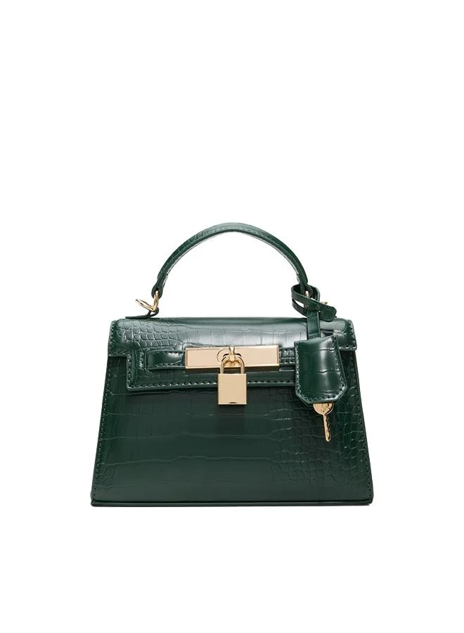 Sandyz Ladies Green Top Handle Bag