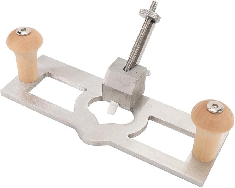 Stainless Steel Router Plane Adjustable Depth Wood Planer with Hardwood Handles for Trimming Shaping Joining - Image 3