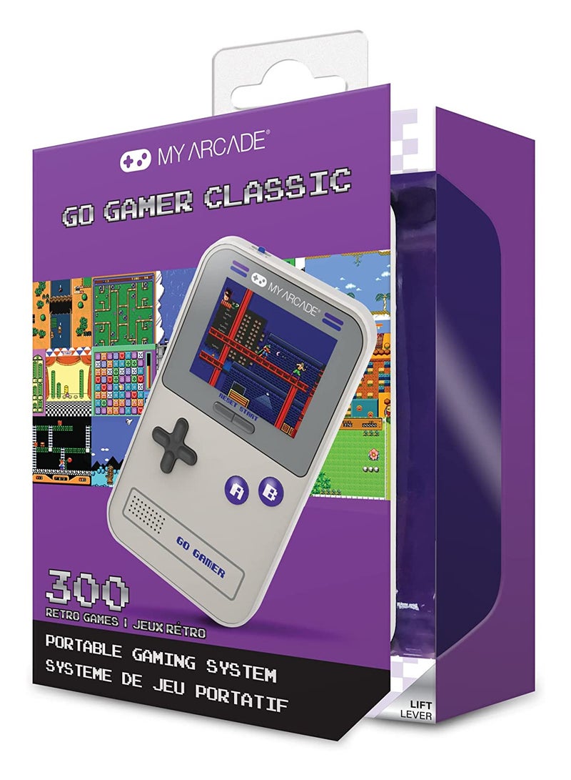 My Arcade Go Gamer Classic-Purple: Portable Electronic Game Console with 300 Games, Full Color 2.5" Screen - Fun for The Entire Family(DGUN-3910) - Image 3