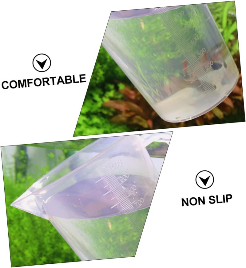 FITTO Plastic Measuring Cup, 1 Liter Capacity, Durable, Easy-Pour Spout, Clear with Measurement Markings - Image 5