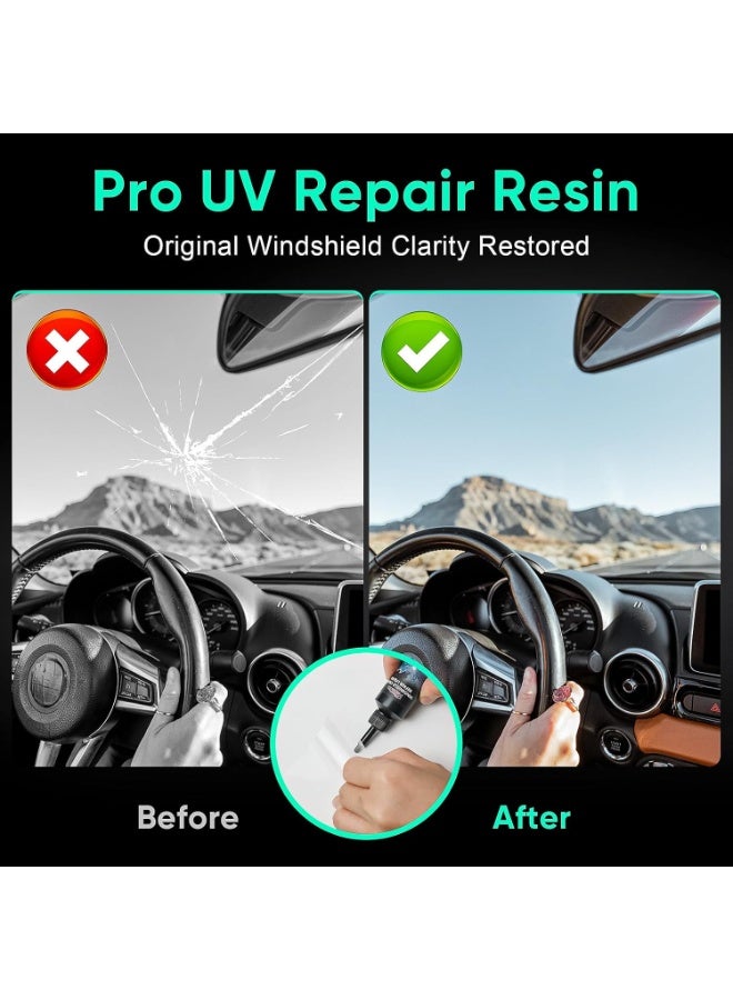 Homonth 3 Pack Car Windshield Crack Repair Kit - 2026 Upgrade Glass Repair Kit | Cracks Gone Glass Remover Fluid for Quick Fix Windshields, Windows, Mirrors - Image 3