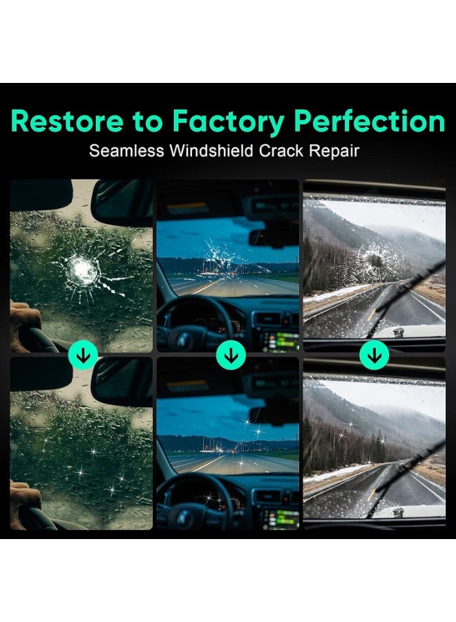 Homonth 3 Pack Car Windshield Crack Repair Kit - 2026 Upgrade Glass Repair Kit | Cracks Gone Glass Remover Fluid for Quick Fix Windshields, Windows, Mirrors - Image 4