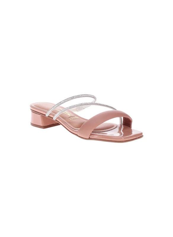 فيزانو Vizzano Ladies Low Heel Sandals Nude | Made In Brazil