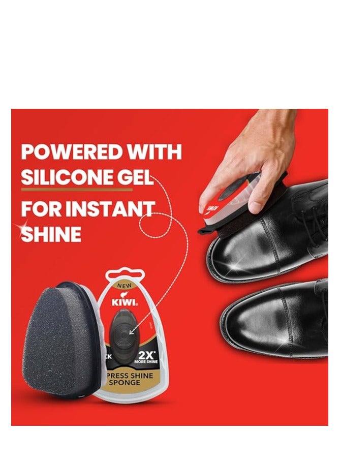 كيوي إسفنجة إكسبريس شاين سوداء (عبوة من قطعتين) - Image 2