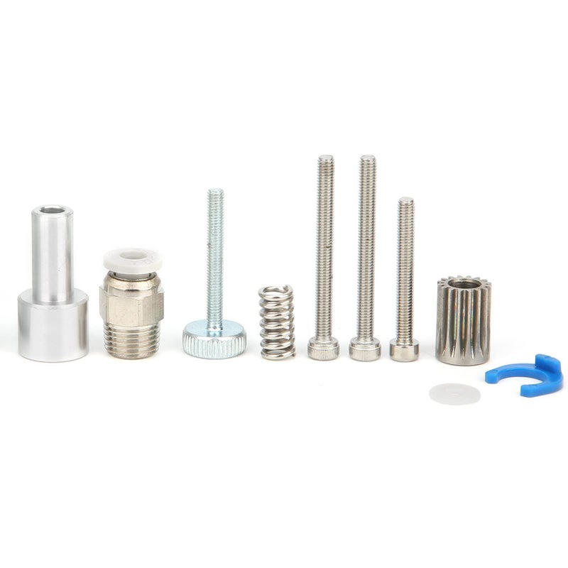 Extruder Drive 3D Printer Double Gear Hardened Steel 1.75mm Metal Silver Right Hand - Image 3