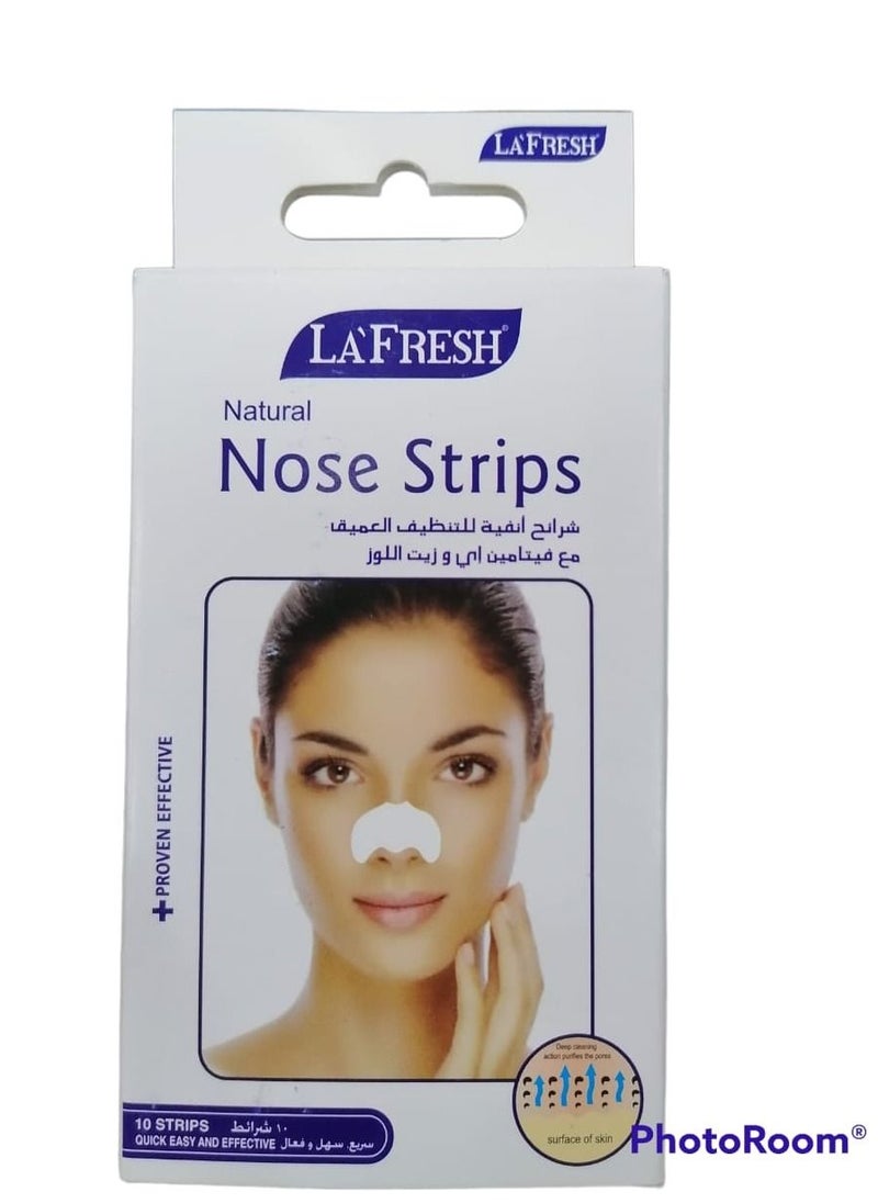 LAFRESH 10-Piece Vitamin E and Almond Oil Nasal Strips Set 