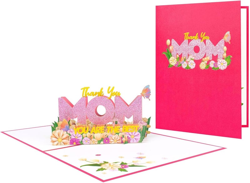 KASTWAVE 3D Pop-Up Greeting Card For Best Mom - Perfect Birthday & Mother'S Day Card With Blank Note & Envelope - Unique Popup Design For Celebrating Mom'S Special Day - Image 3