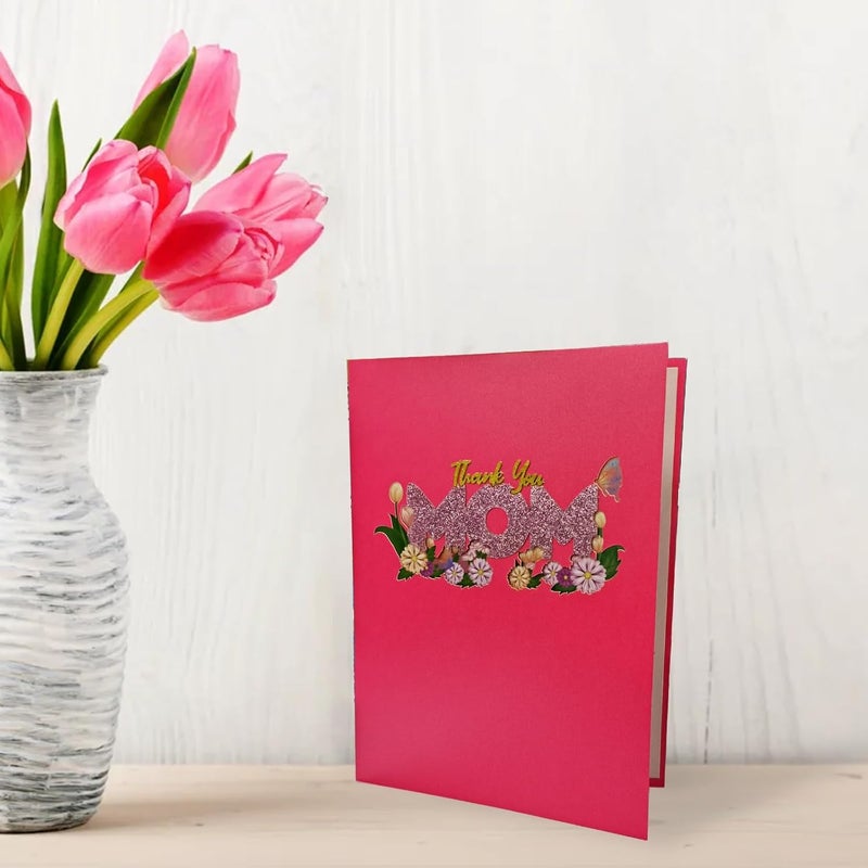 KASTWAVE 3D Pop-Up Greeting Card For Best Mom - Perfect Birthday & Mother'S Day Card With Blank Note & Envelope - Unique Popup Design For Celebrating Mom'S Special Day - Image 5