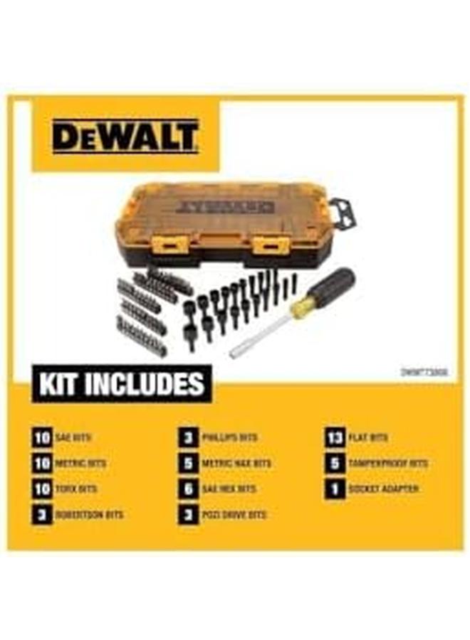 DEWALT Screwdriver Bit Set With Nut Drivers 71 Piece Dwmt73808 - Image 3