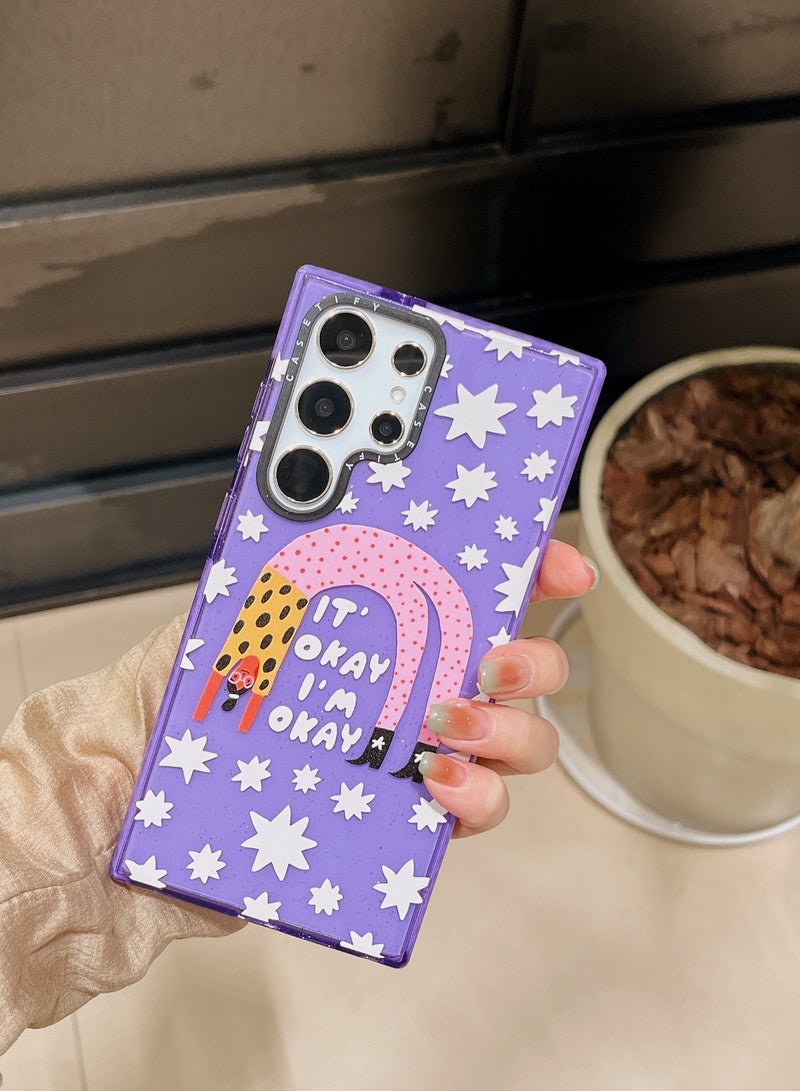 كاستيفي غطاء الحماية سامسونج جالاكسي إس 24 ألترا "سيرين ليلك ستارفيلد" - Image 2