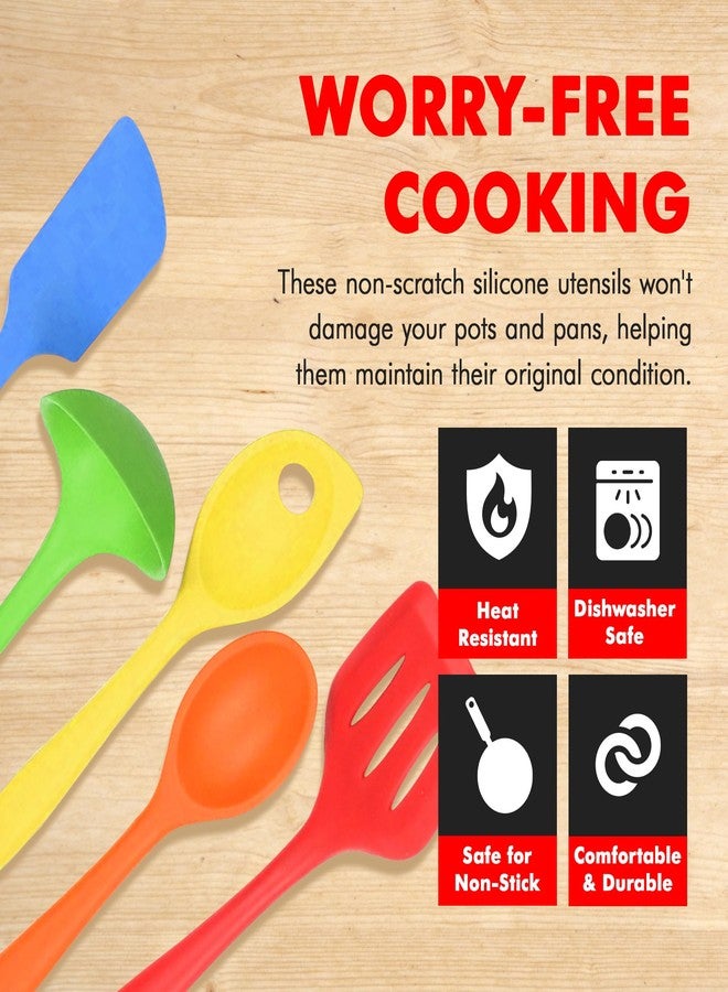 شيف كرافت مجموعة أدوات مطبخ سيليكون فاخرة متعددة الألوان من شيف كرافت، 5 قطع (42086) - Image 3