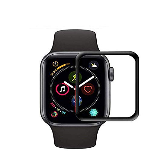Mizi® iWatch Series 4/5 44mm Curved Screen Protector Tempered Glass Screen Guard Film (1 Pack, 20D, Clear, HD Matte, Anti-Glare, Anti Bubble, Full Coverage, case Friendly) - Installation Kit - Image 1