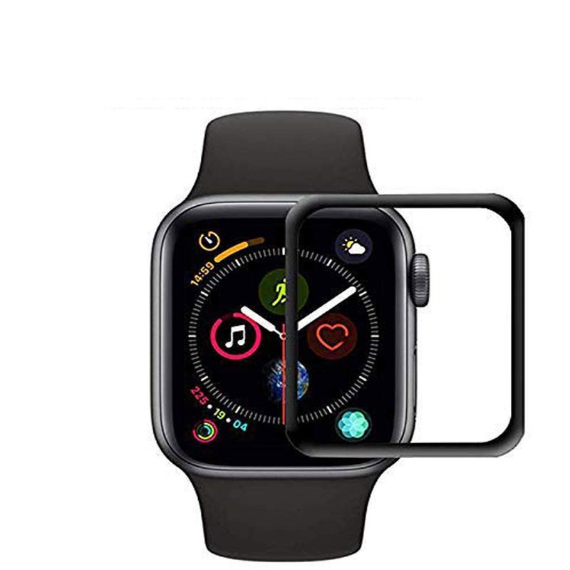 Mizi® iWatch Series 4/5 44mm Curved Screen Protector Tempered Glass Screen Guard Film (1 Pack, 20D, Clear, HD Matte, Anti-Glare, Anti Bubble, Full Coverage, case Friendly) - Installation Kit - Image 2
