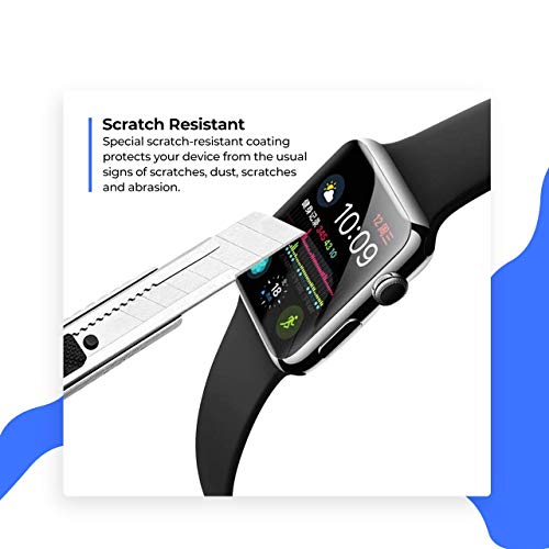 Mizi® iWatch Series 4/5 44mm Curved Screen Protector Tempered Glass Screen Guard Film (1 Pack, 20D, Clear, HD Matte, Anti-Glare, Anti Bubble, Full Coverage, case Friendly) - Installation Kit - Image 4