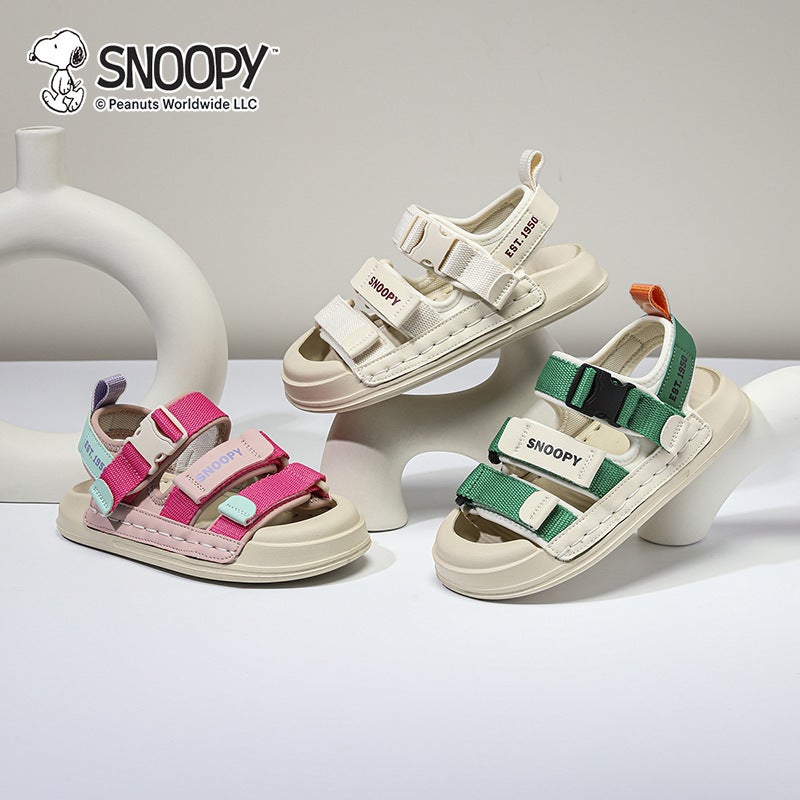 Snoopy Children'S Sandals Summer Covered Toe Sneaker Girls Soft Bottom Beach Shoes - Image 5