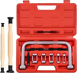 Mardatt Mardatt 12 Pcs Valve Spring Compressor, Auto Compression C-Clamp Tool Service Assortment Kit and Valve Grinding Lapping  - Image 1