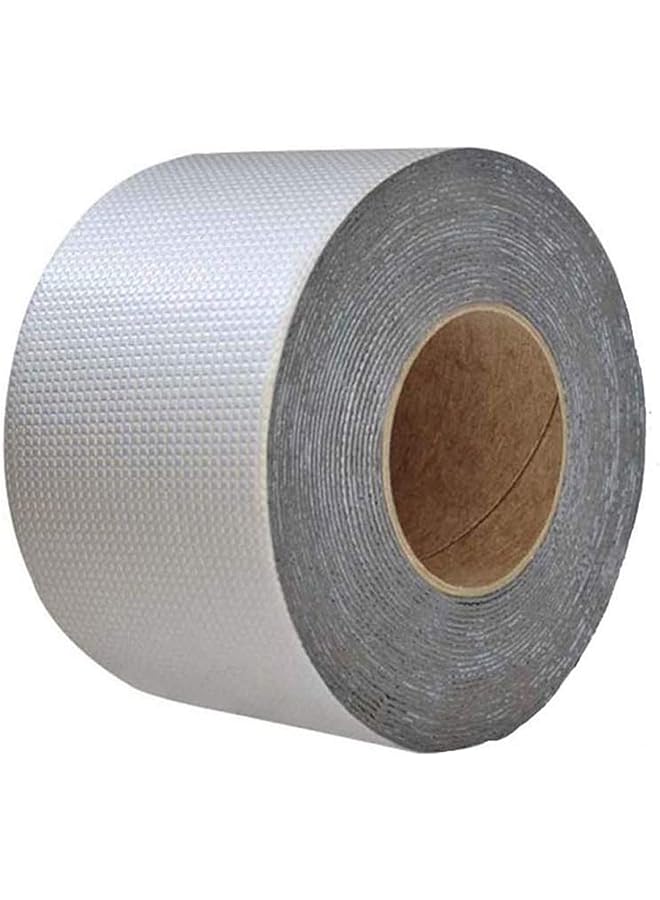 PROMASS promass Butyl Rubber Aluminium Foil Tape,Super Waterproof Tape Rubber Aluminium Foil Tape,Rubber Roof Flashing Tape For Wall Pipe Chimney Roof Boat Repair (5cm*10m) 