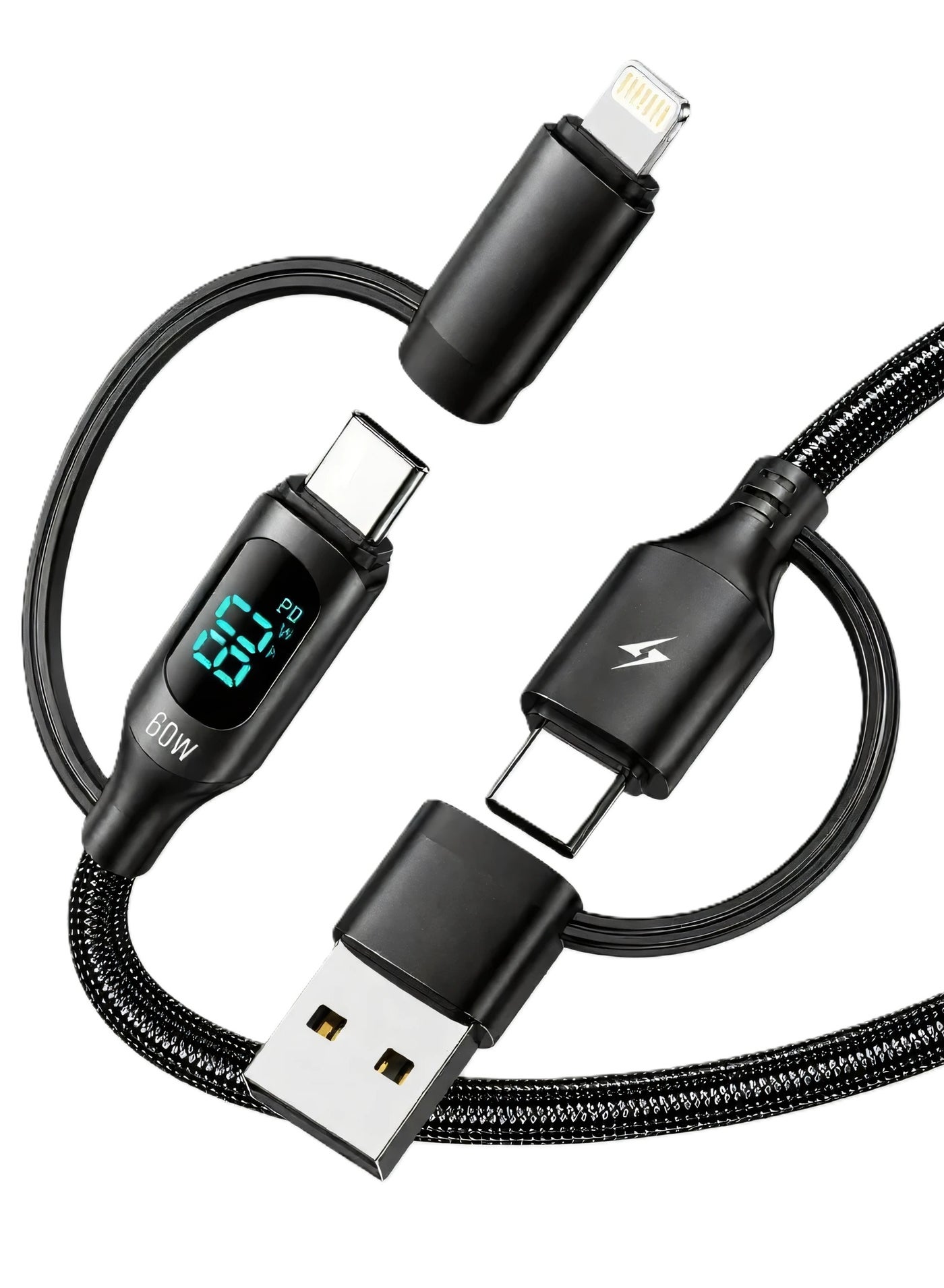 توكيل Toockl usb-c 4-in-1 Cable 2m usbc 2 M 60W