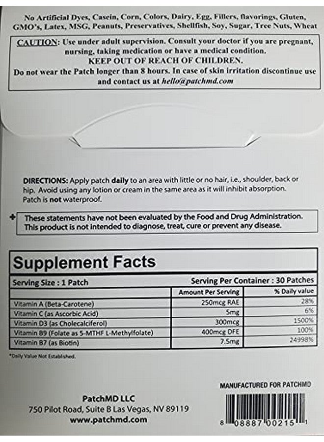 PatchMD PatchMD - Biotin Plus Patches - 30 Days Supply  - Image 2