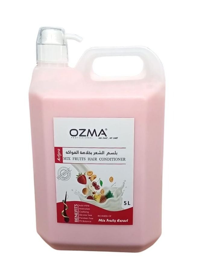 Ozma Professional بلسم أوزما المرطب للشعر. تركيبة مطورة. منشط- لكل أنواع الشعر. بخلاصة مزيج الفواكه 5 ليتر - Image 1