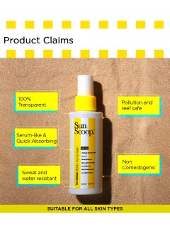 SunScoop Body Sunscreen Spray For Women & Men With UV Filters Avobenzone and Octocrylene, 125mL  - Image 2