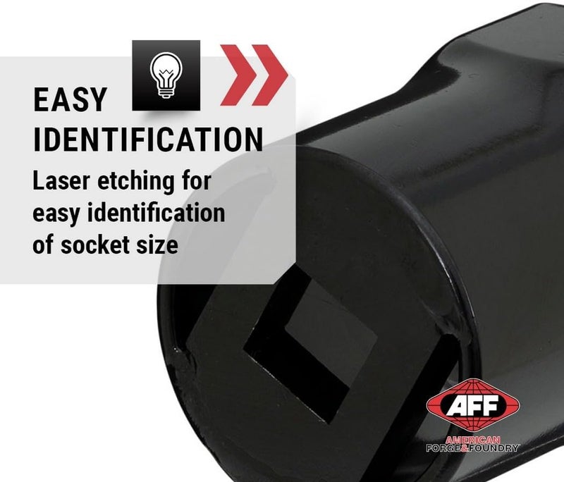 AFF 2-1/2" 6 Point Wheel Bearing Locknut Socket, 3/4" Drive, 18521 - Image 5