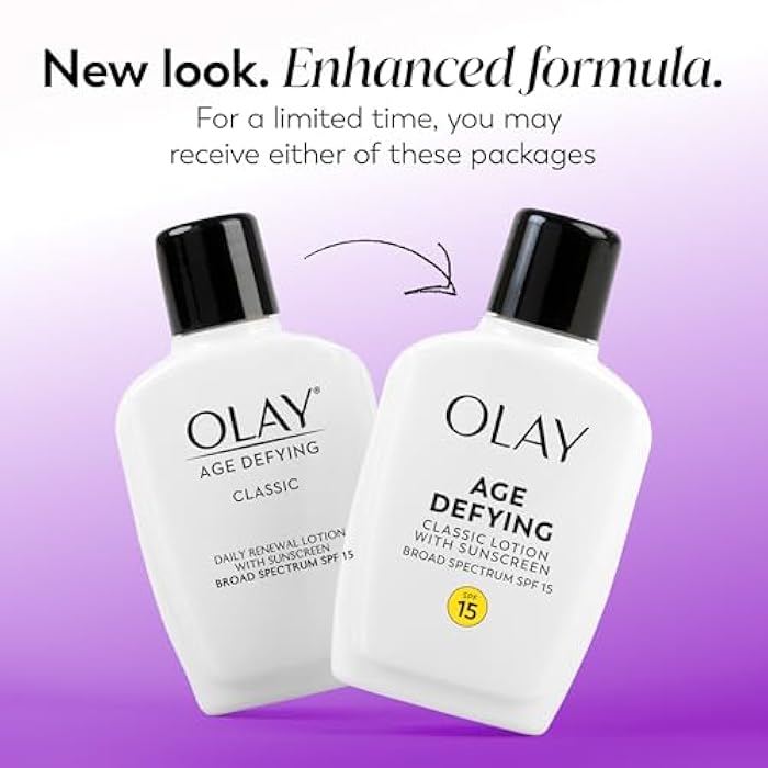 Olay Face Moisturizer by Olay, Age Defying Classic Daily Renewal Lotion, With Sunscreen, Classic,4 oz - Image 2