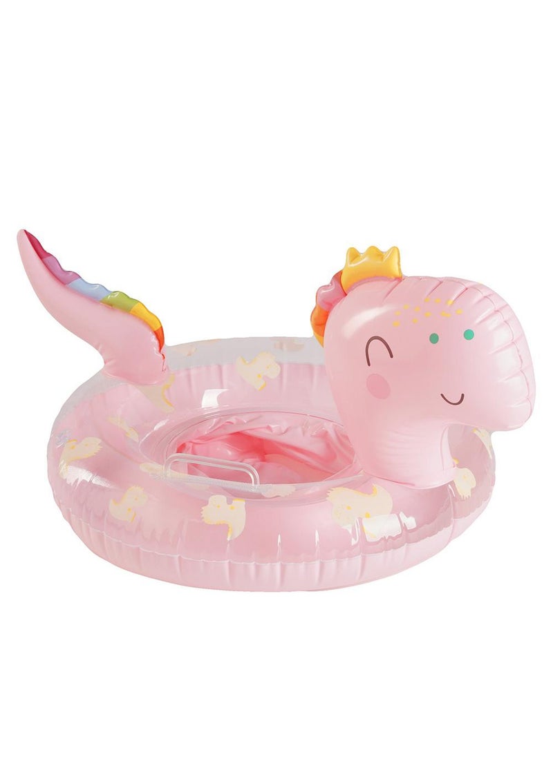 Y&D Baby Swimming Float Ring with Seat, Inflatable Children Waist Float Ring, Baby Free Swimming Ring, Safe and Durable, Pool Tool for The Age of 1-5 Years Kids,Pink-F 