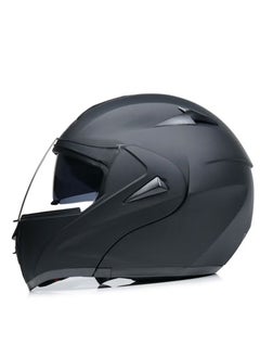 Generic Motorcycle Helmet Full Face Multipurpose Racing Helmet Unisex Matte Black M  - Image 1