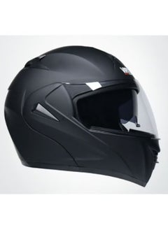 Generic Motorcycle Helmet Full Face Multipurpose Racing Helmet Unisex Matte Black M  - Image 5