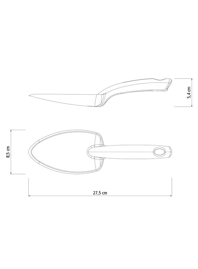 TRAMONTINA مجرفة حديقة يدوية برتقالية مصنوعة من بولي بروبيلين ثقيل الوزن - Image 3