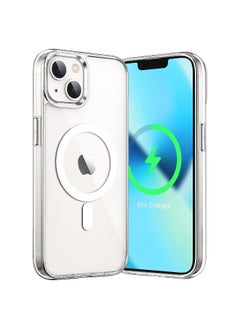 Magnetic Case for (iPhone 13) 6.1 Inch, Compatible with MagSafe Wireless Charging, Anti-Scratch Bumper Cover (Clear), TPU - PC