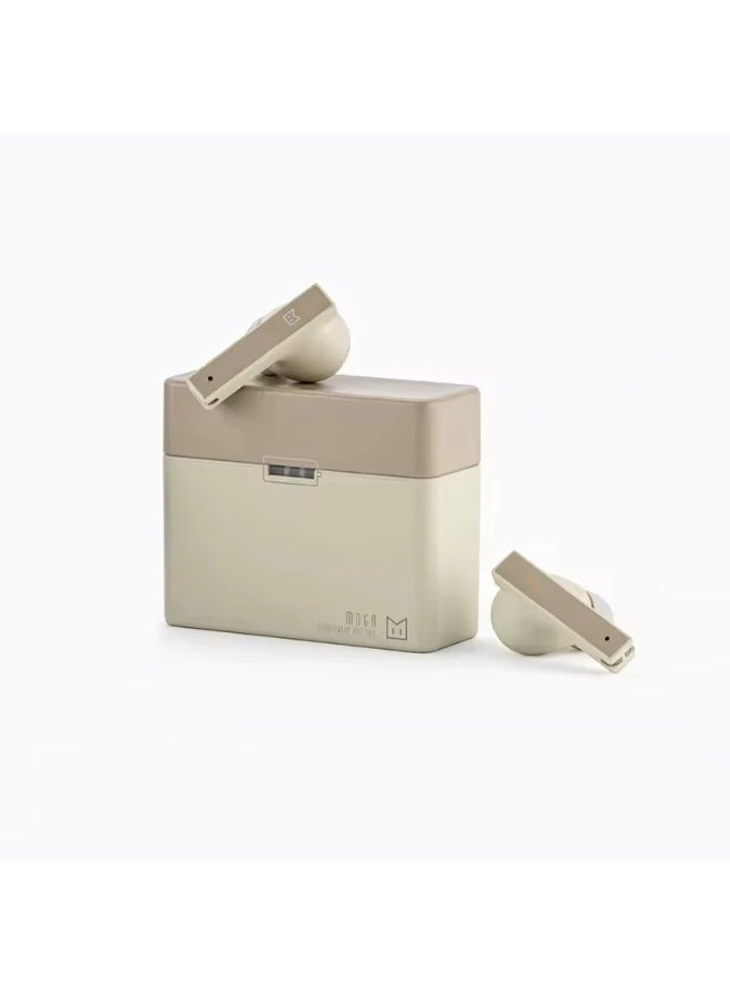 MOONDROP MOCA HiFi ANC TWS Low Latency Auto-Reconnect Wireless Charging BASS Control Bluetooth 5.4 In-Ear Earphones (Brown) - Image 1