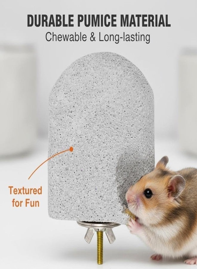 Fruobeyla Lava Ledge 3 Pack, Hamster Platform & Chew Toy, Small Animal Cage Accessories for Chinchilla Toys, Guinea Pig, Rat, Gerbil, Hamster Cage Accessories - Image 3