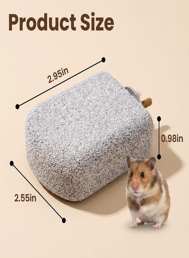 Fruobeyla Lava Ledge 3 Pack, Hamster Platform & Chew Toy, Small Animal Cage Accessories for Chinchilla Toys, Guinea Pig, Rat, Gerbil, Hamster Cage Accessories - Image 5