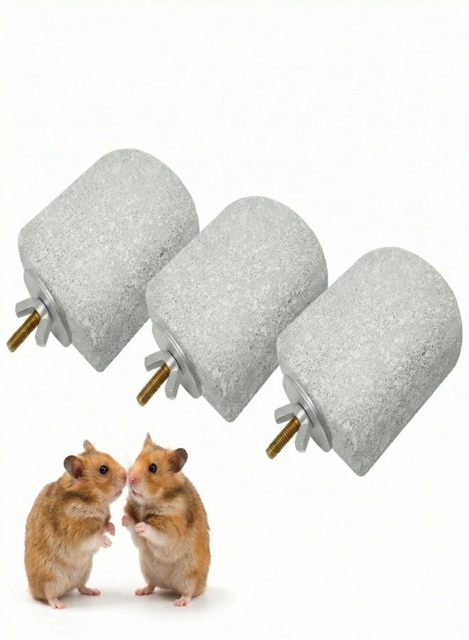 Fruobeyla Lava Ledge 3 Pack, Hamster Platform & Chew Toy, Small Animal Cage Accessories for Chinchilla Toys, Guinea Pig, Rat, Gerbil, Hamster Cage Accessories - Image 1